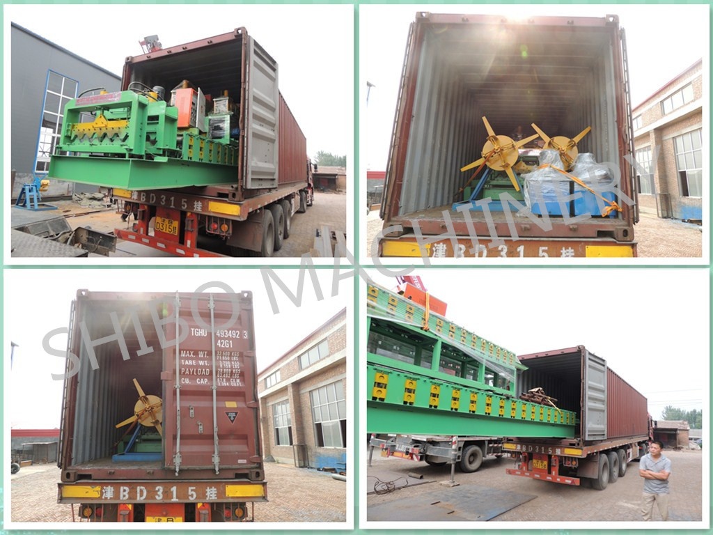 roll forming machine loading and delivery
