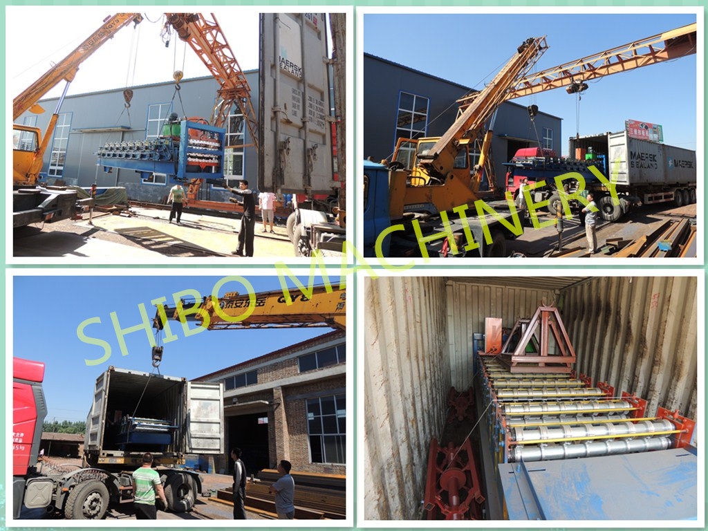 loading the roll forming machine