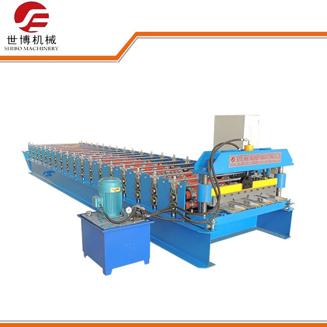10% discount trapezoidal metal roof sheet roll forming machine in stock